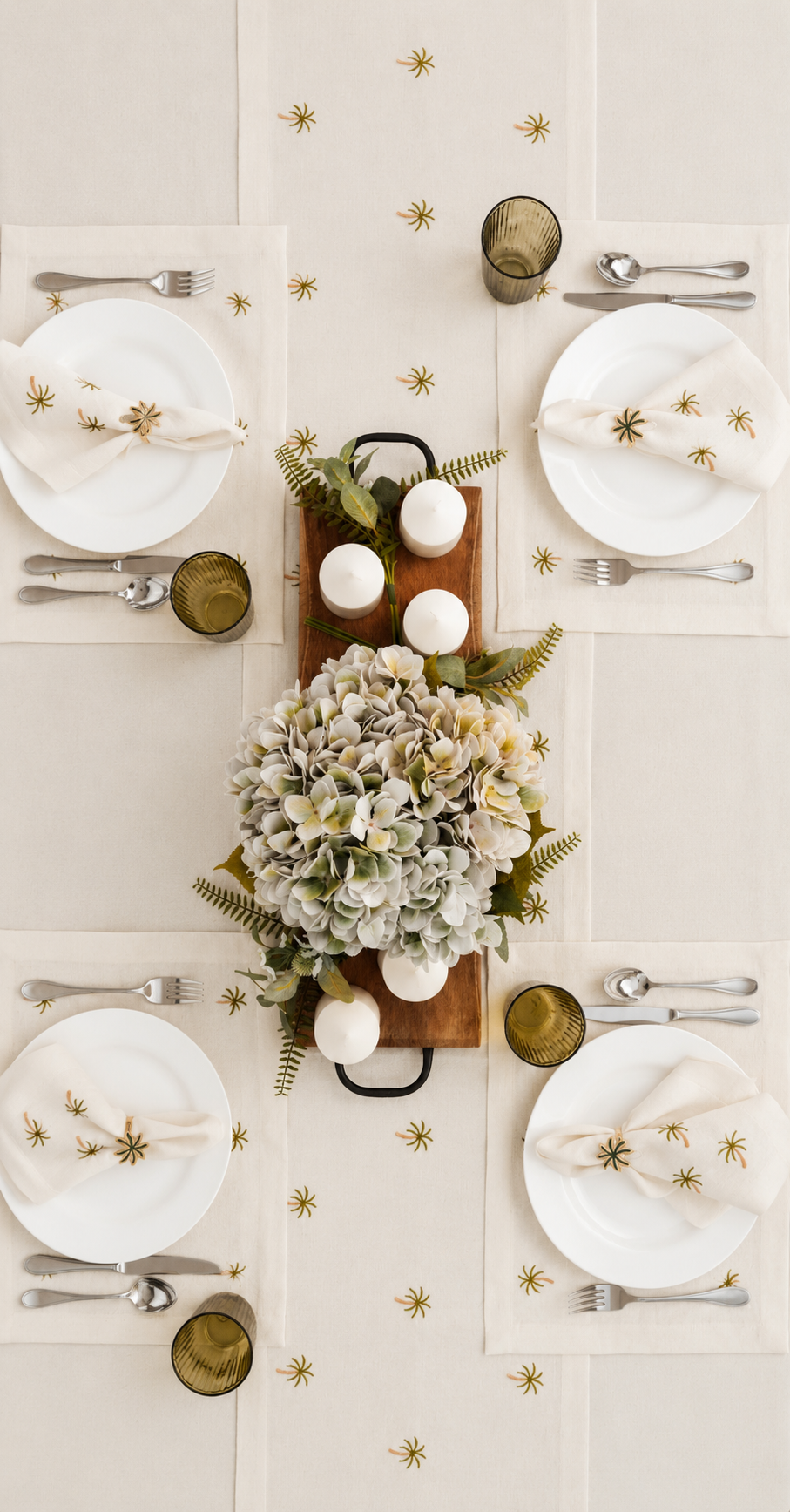 Golden Palm Table Runners