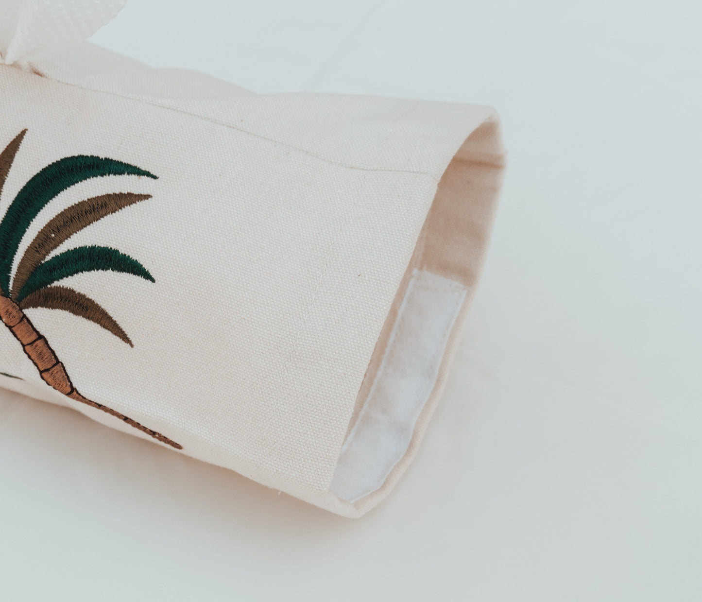 Embroidered Palmette Cotton Cutlery Pockets, Set of 6