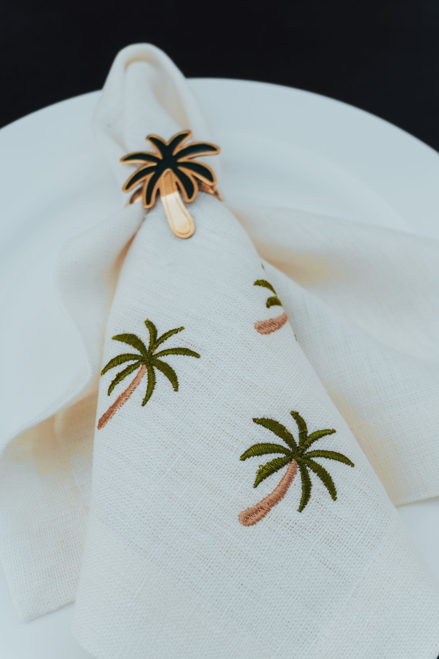 Golden Palm Napkins