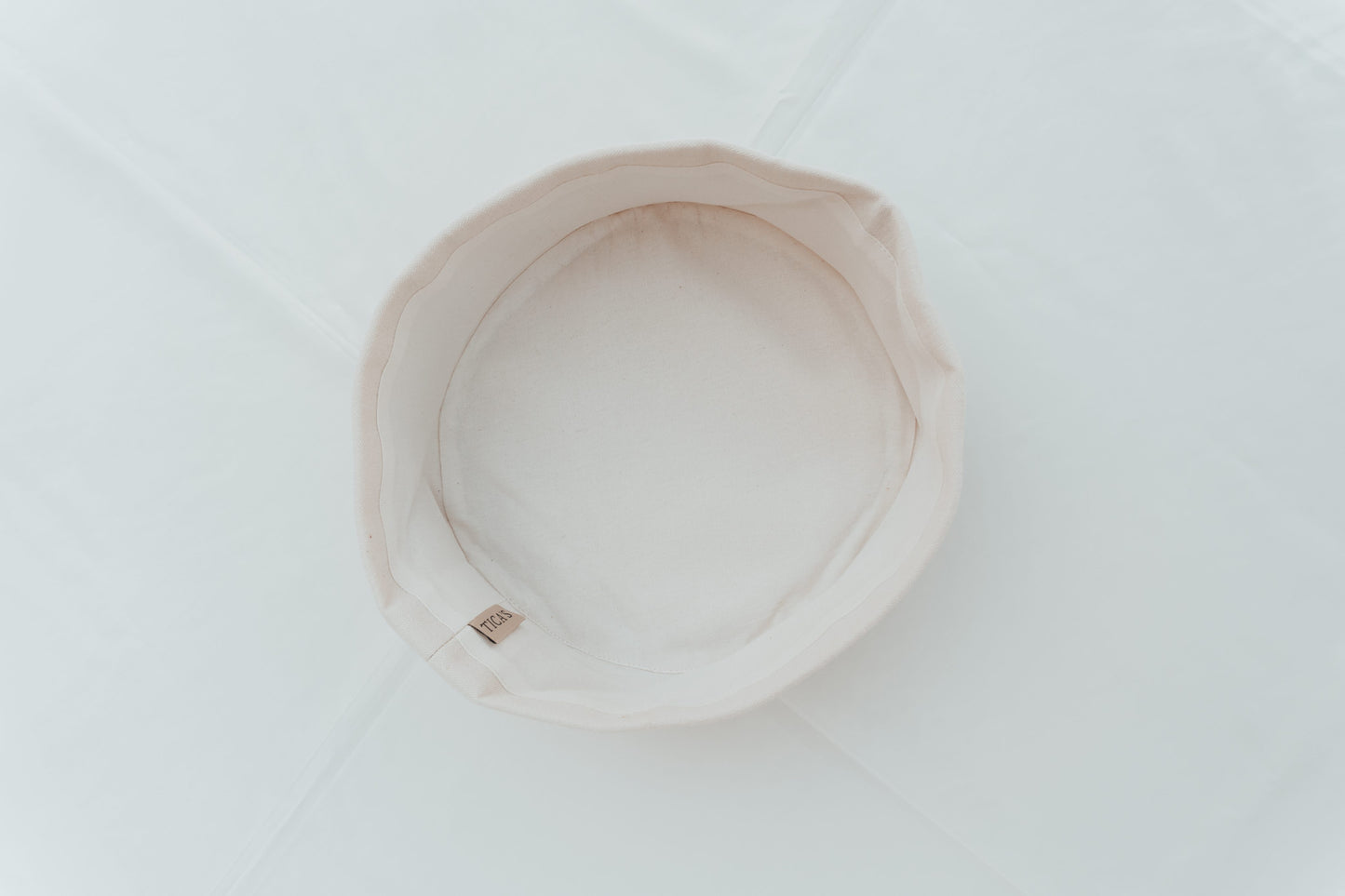 Premium Cotton Bread Basket with Olive Branch Embroidery – Multi-Use Organizer, Washable Home Decor