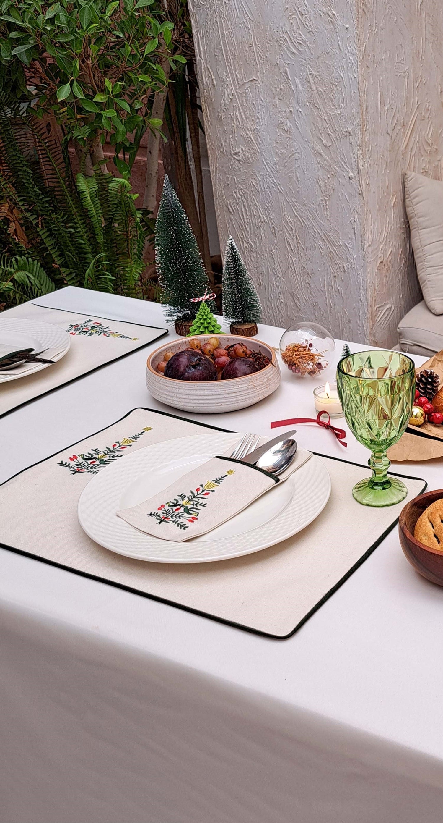 Linen Evergreen Elegance Collection  - Christmas collection