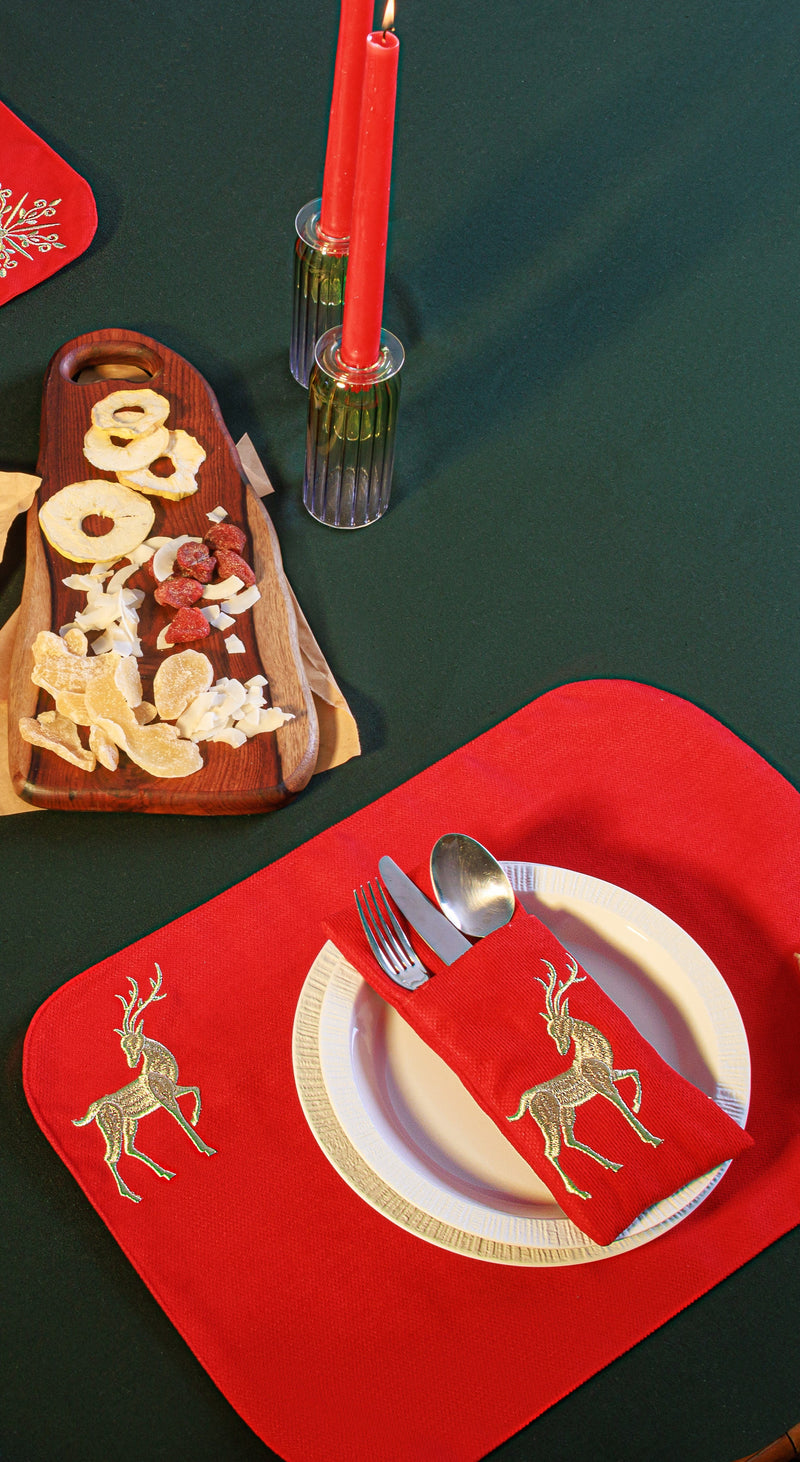 Linen Jolly Deer Collection - Christmas Collection