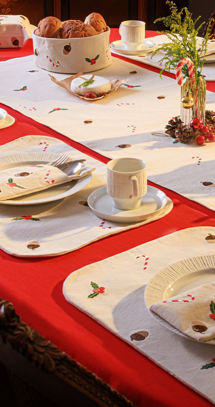 Linen Candy Cane Charm Collection  - Christmas collection