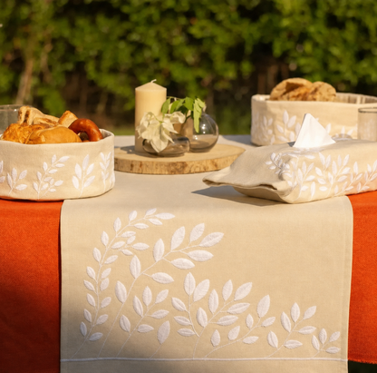 Ivory Bloom Table Runner