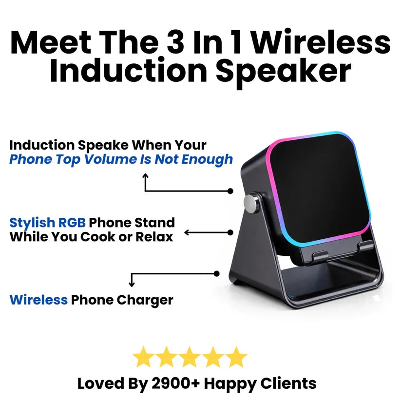 Embroidea™ 3 In 1 Phone Induction Speaker