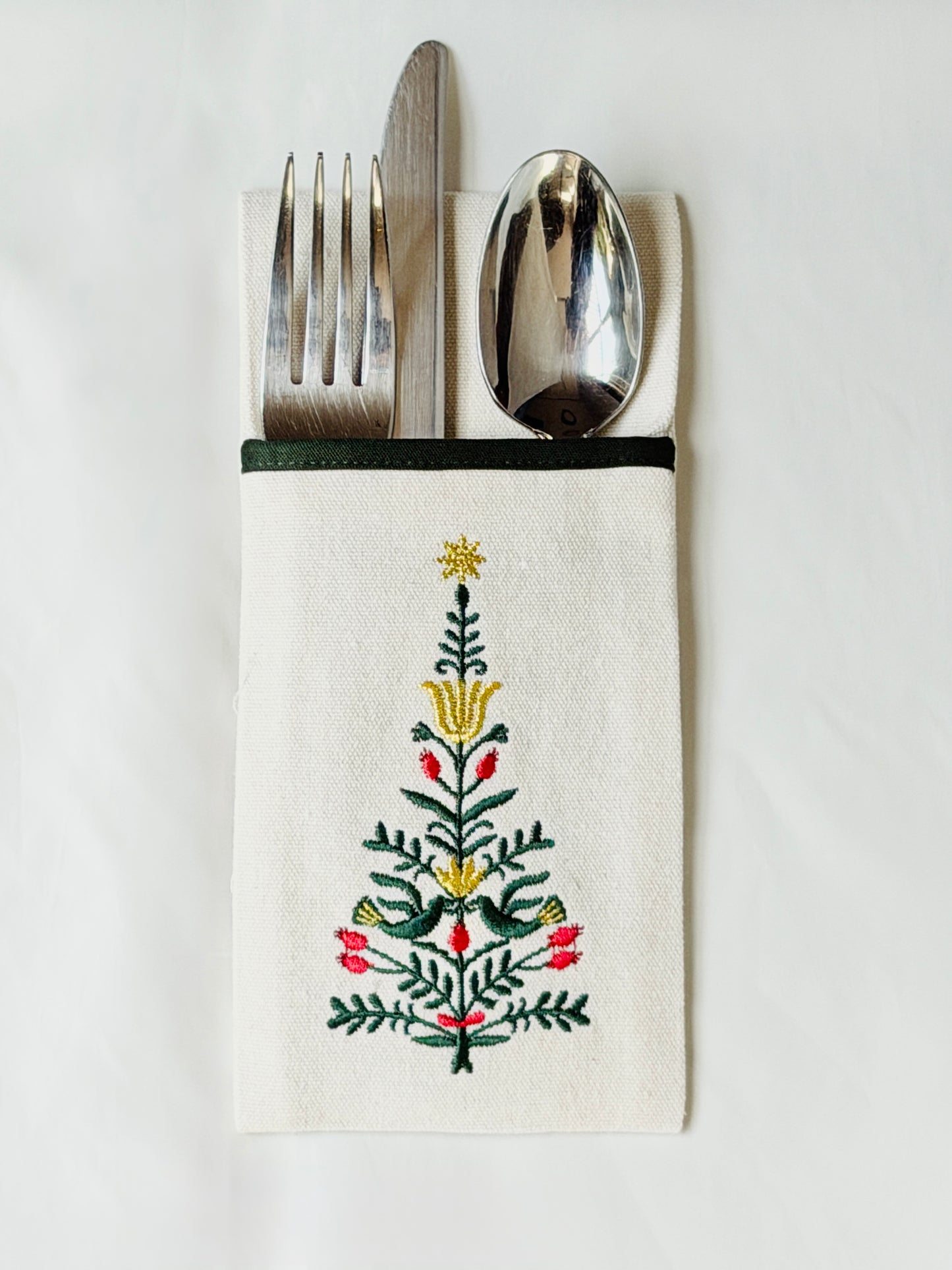 Cutlery Pocket Set: 6 pieces — 3.9 × 8.7 in (10 × 22 cm)