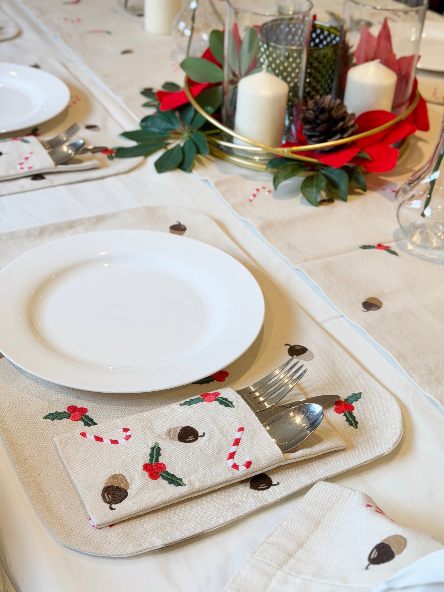 Cutlery Pocket Set: 6 pieces — 3.9 × 8.7 in (10 × 22 cm)