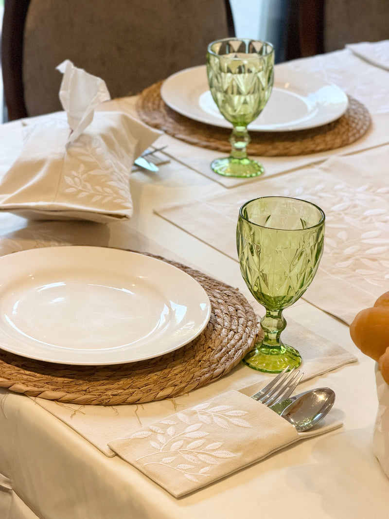 Ivory Bloom Tissue Box Cover