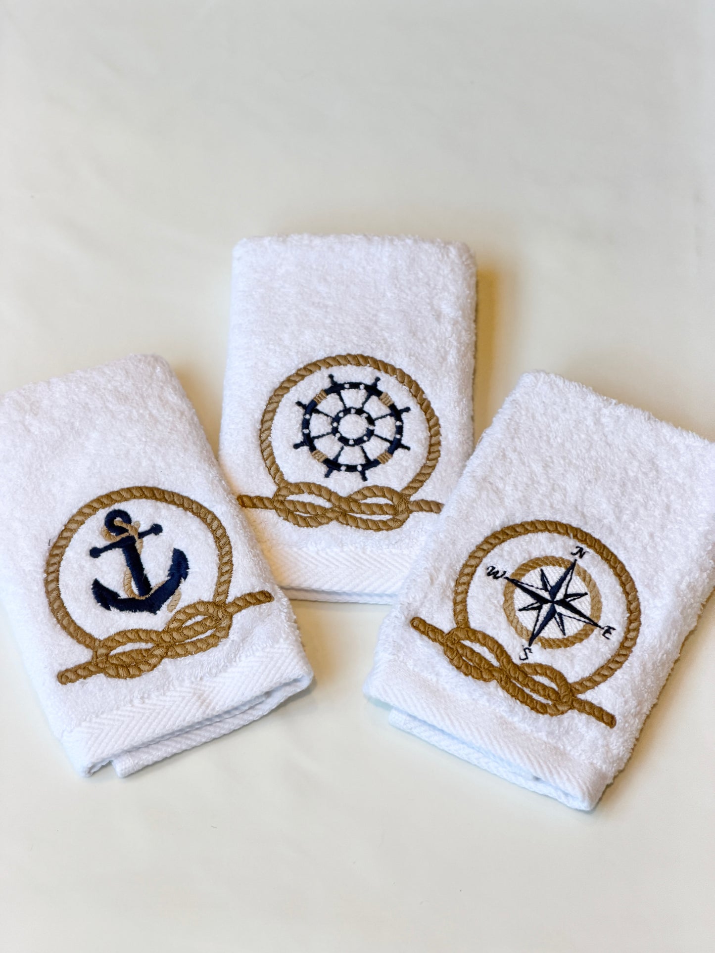 Coastal Voyage Guest Towels – Set of 3