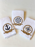 Coastal Voyage Guest Towels – Set of 3