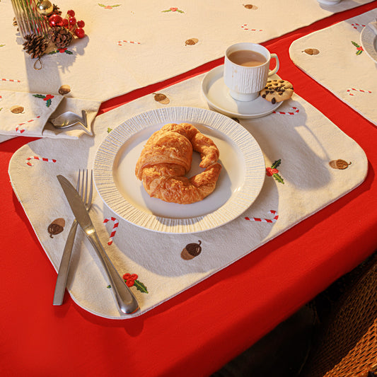 Placemat Set: 6 pieces — 12.6 × 17.9 in (32 × 45.5 cm)