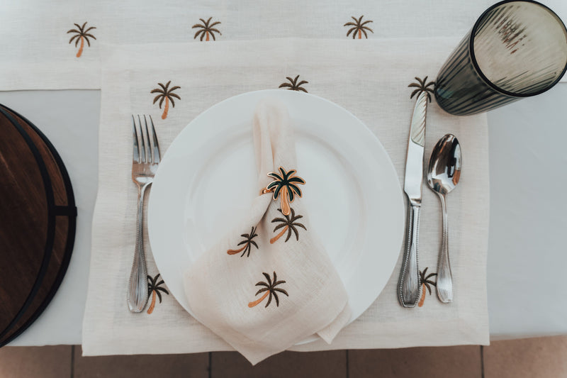 Golden Palm Placemats