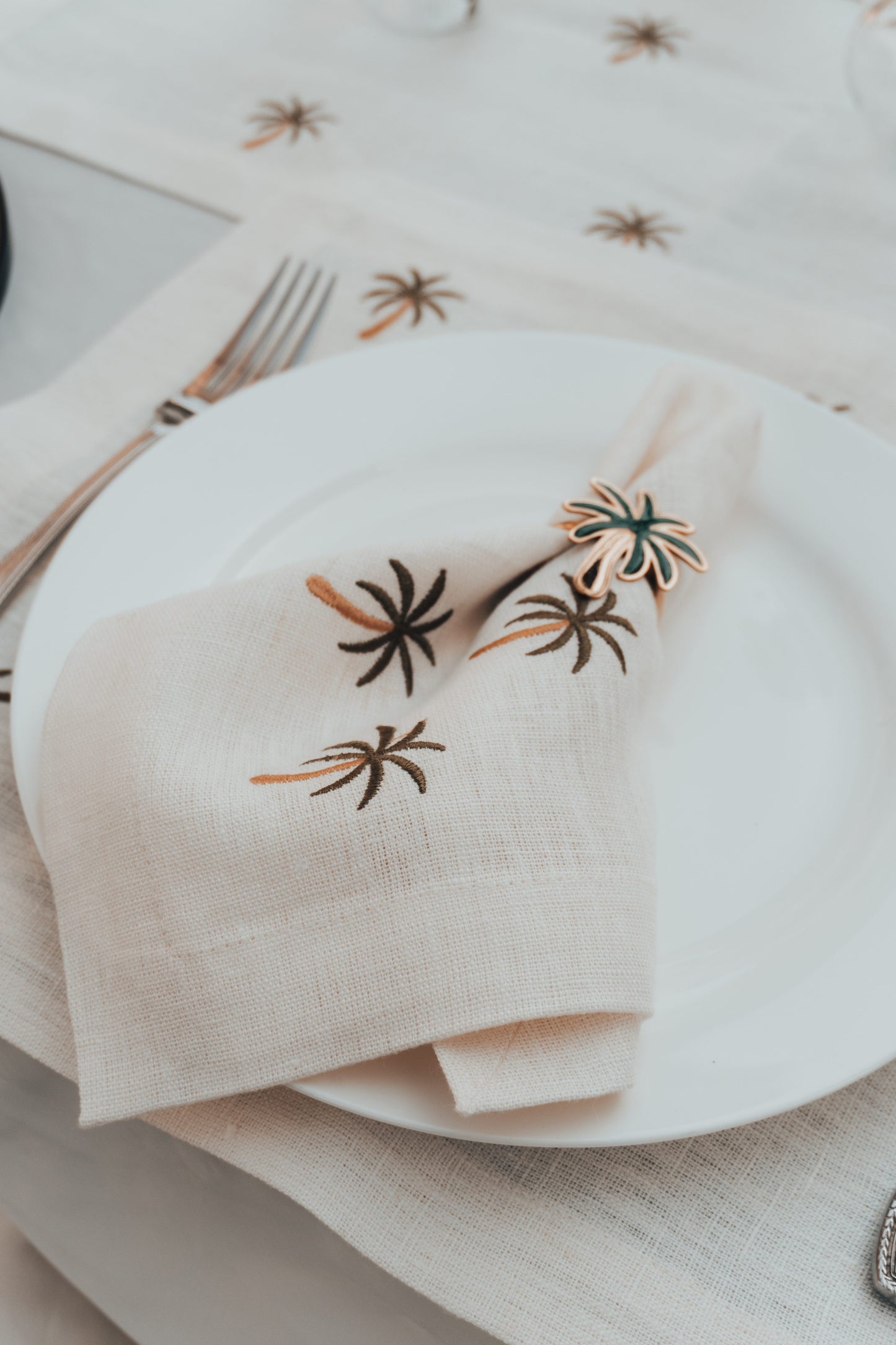 Golden Palm Napkins