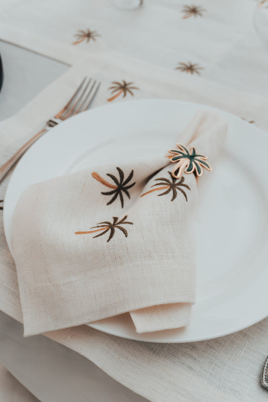 Golden Palm Napkins