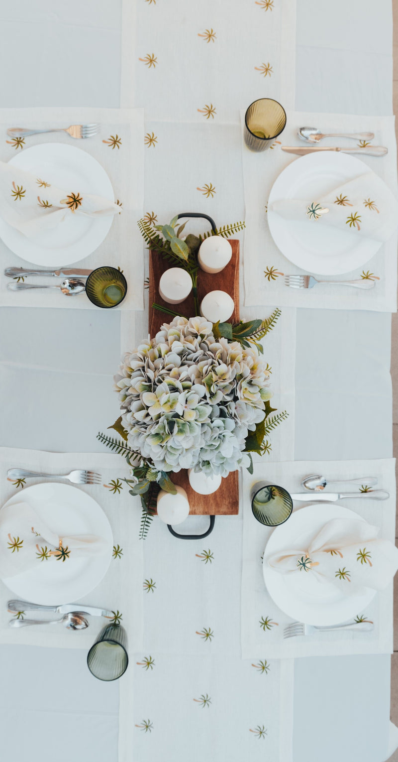 Golden Palm Table Runners