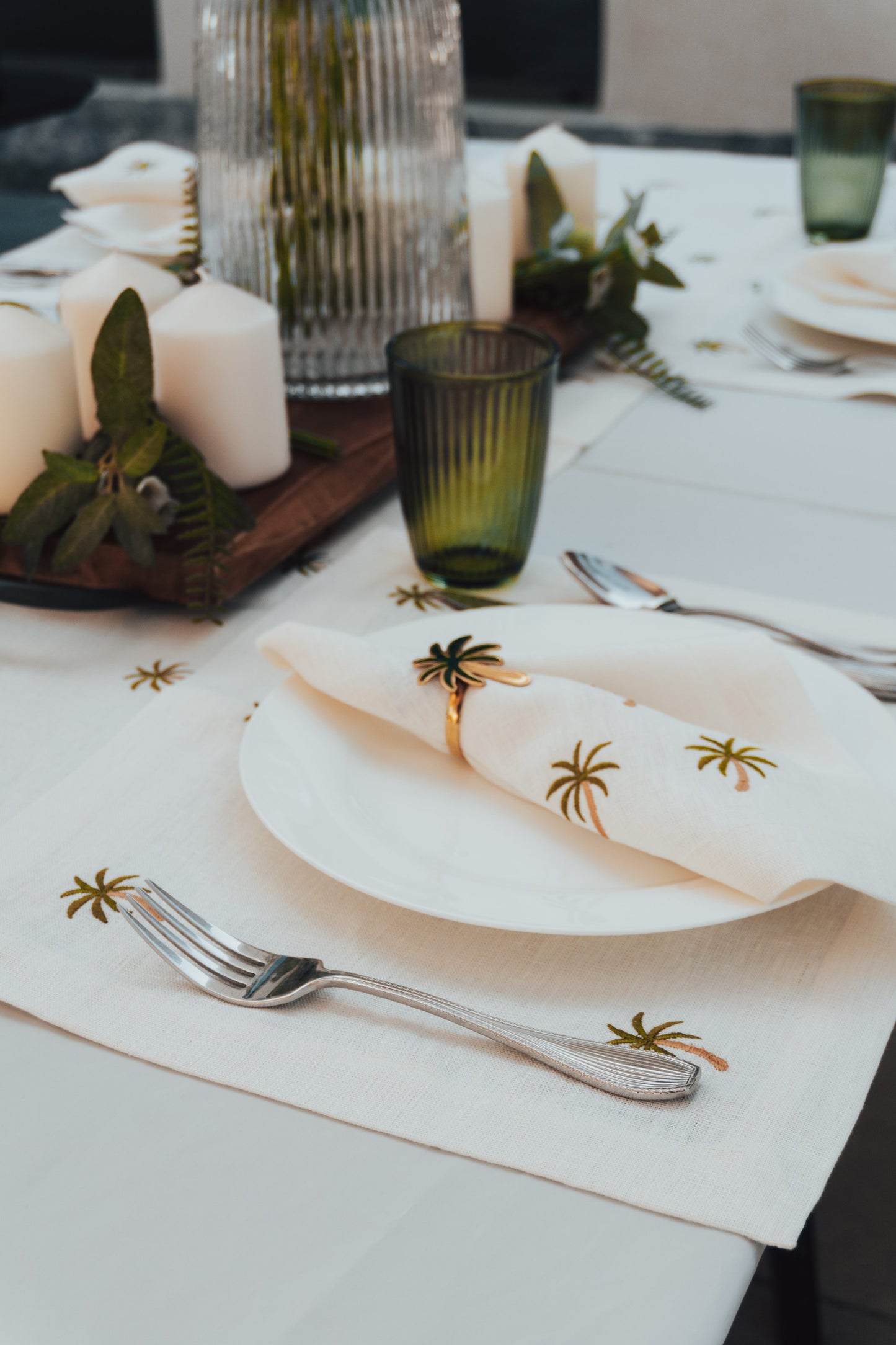 Golden Palm Placemats