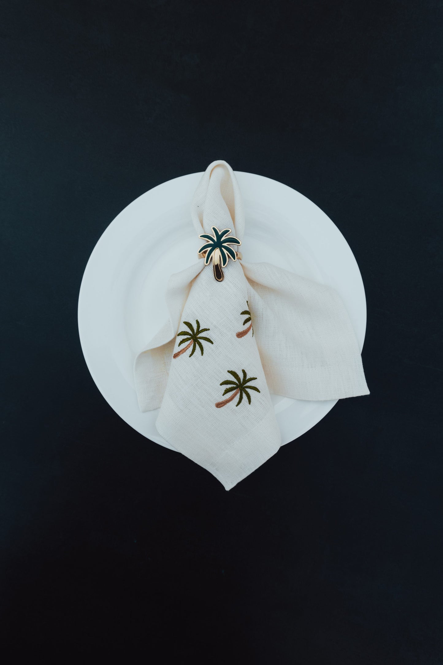 Golden Palm Napkins