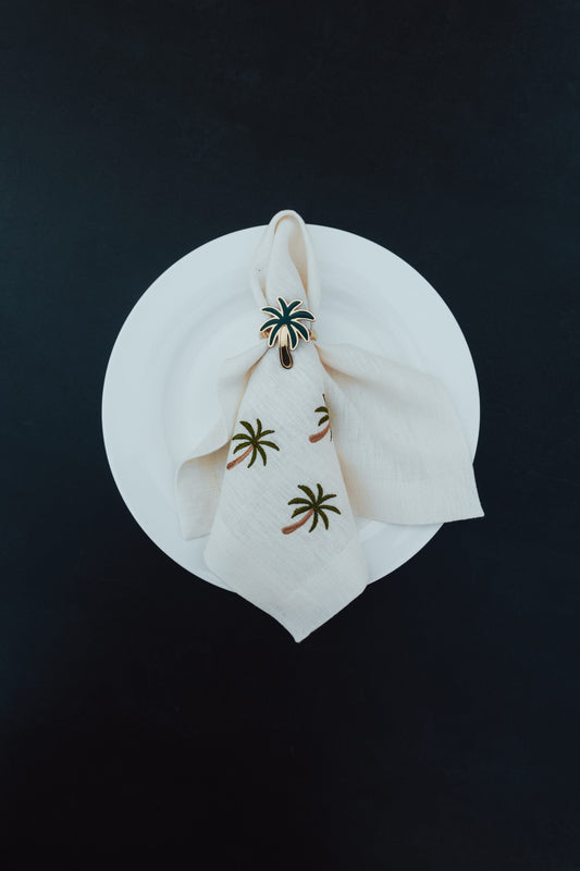 Golden Palm Napkins