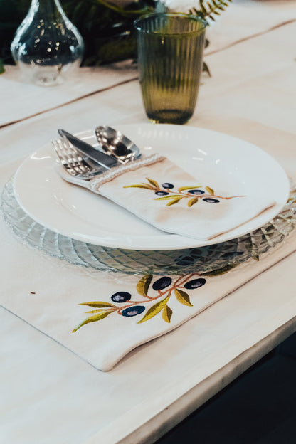 Olive Branch Cutlery Pocket Holders - Set of 6