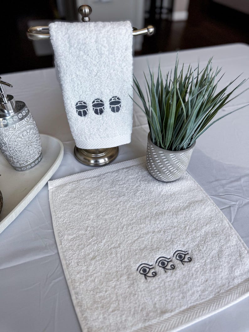 Hotel-Grade 100% Cotton Guest Towels – Set of 2